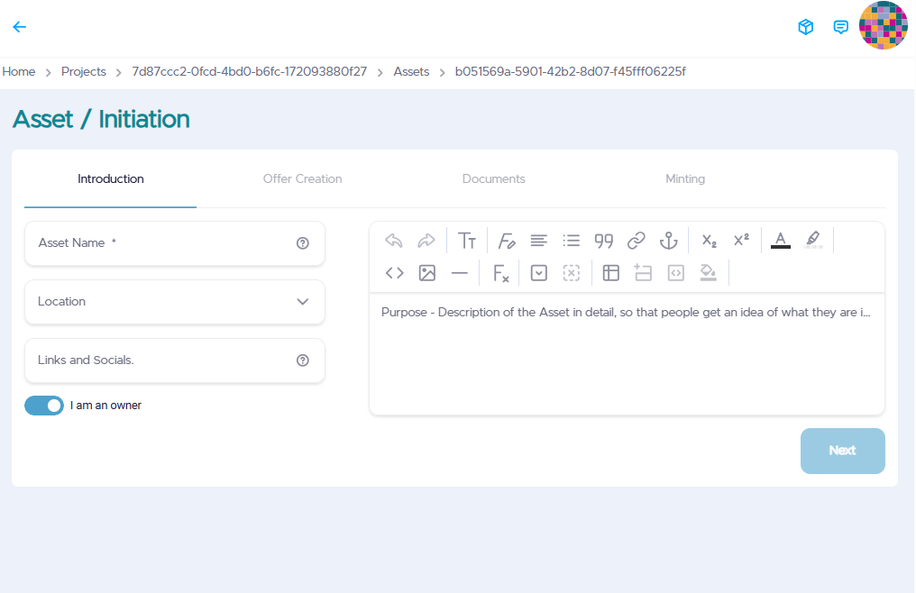 Eternl Wallet Window